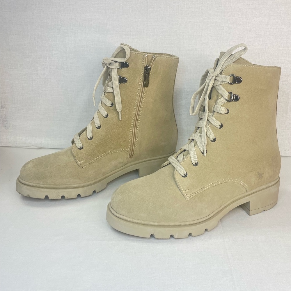 La Canadienne Women Sabel Waterproof
Suede Sand Combat Boots 6.5 M (D 460) - Picture 10 of 15
